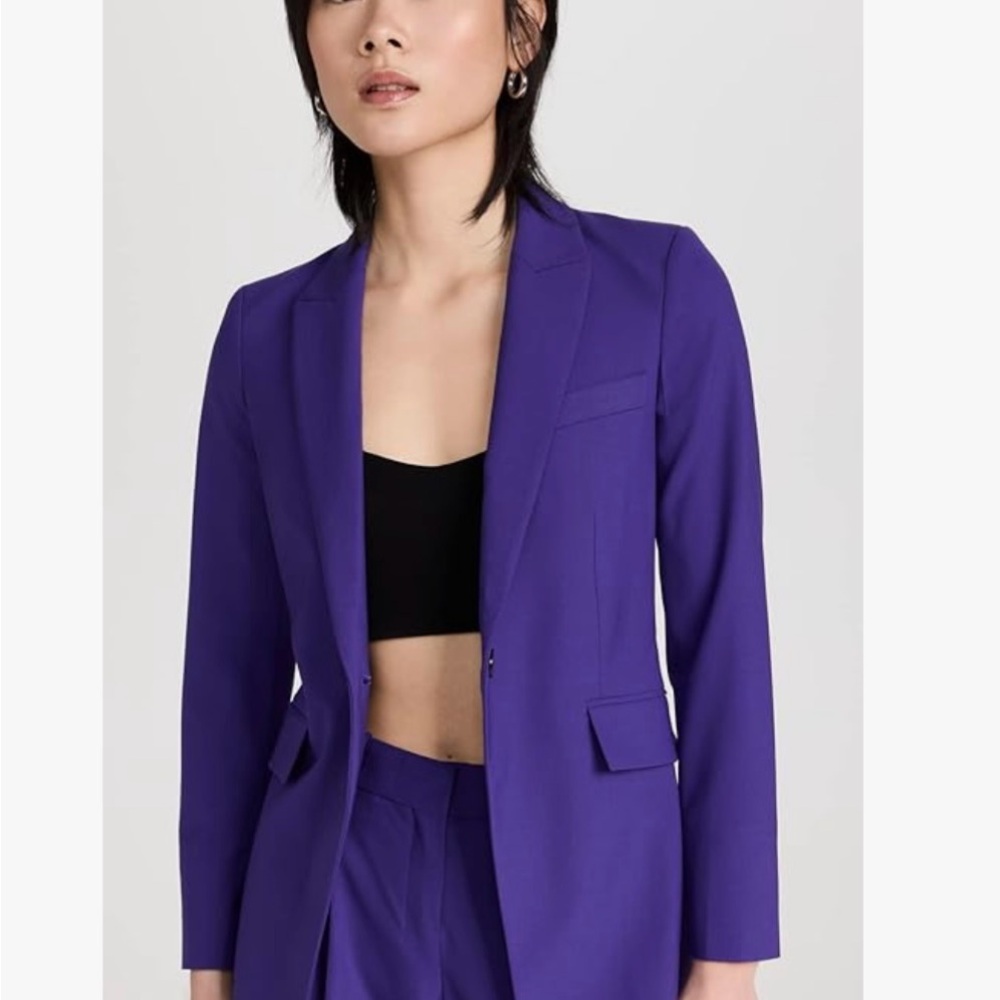 Theory Purple Blazer & Suit Jacket - Picture 6 of 16